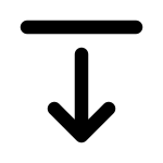 Arrow Narrow Down Move SVG Icon